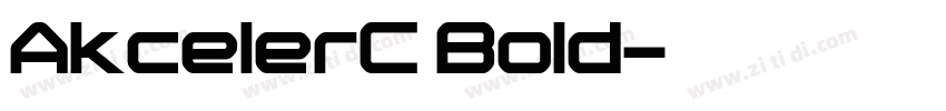 AkcelerC Bold字体转换